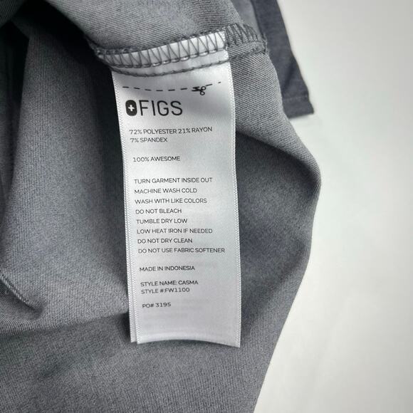 Figs Scrub Set Graphite Kade Cargo Scrub Pants LP Casma Three-Pocket Scrub Top M - Picture 11 of 14